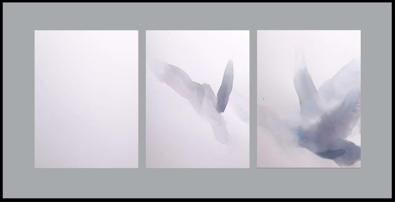 Maria Iciak - Birds CCCX, Painting, Watercolor on Watercolor Paper For ...