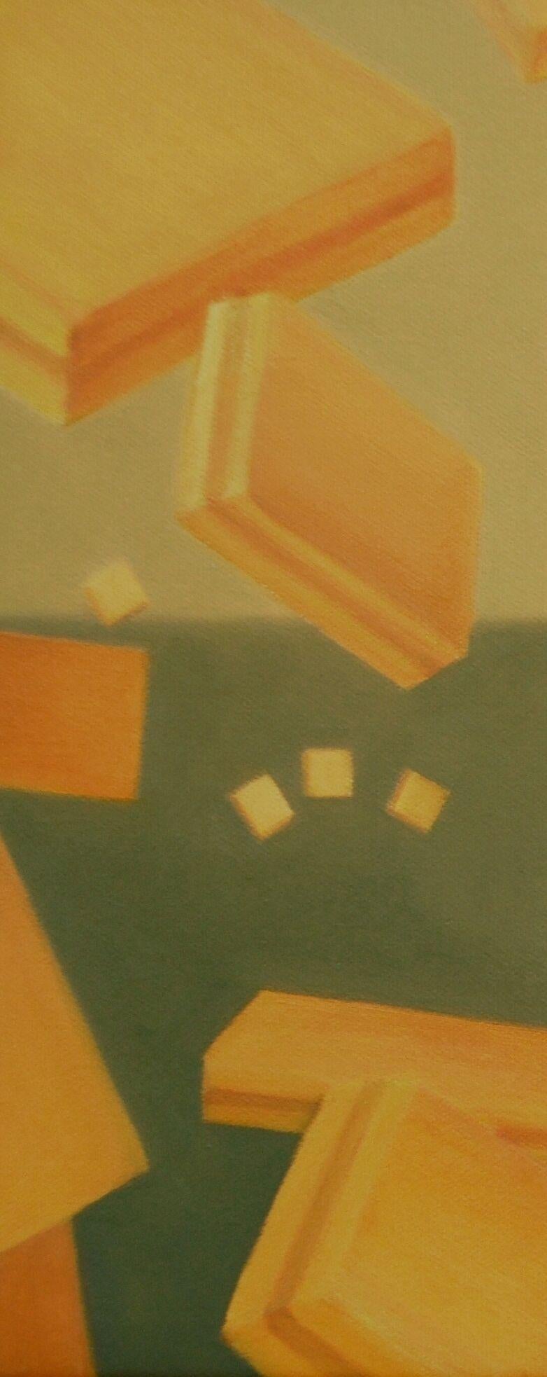 In a Jumble, Gemälde, Öl auf Leinwand – Painting von Sharon  France