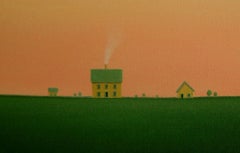 Quiet at Sunset, Painting, Acrylic on Canvas