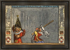 Punch and Judy, after George Cruickshank, Painting, Oil on Canvas