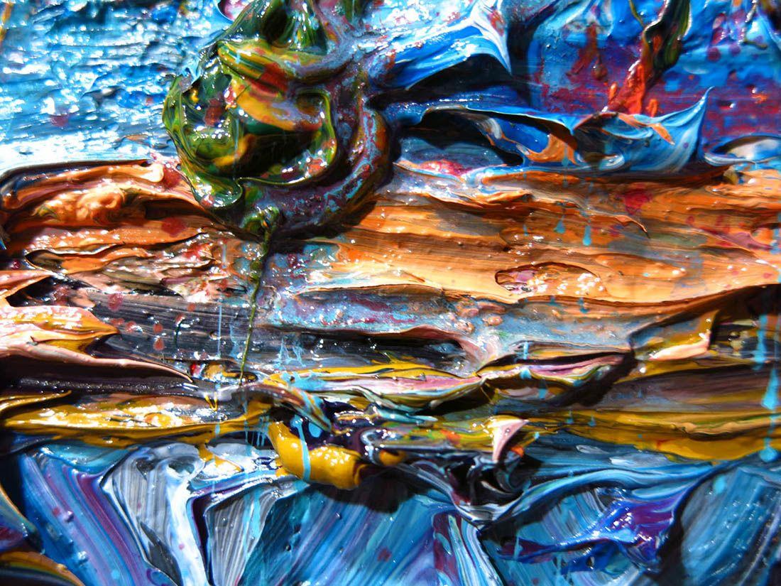 UNTITLED m1074 - Pintura al óleo original retrato, Pintura, Óleo sobre lienzo - Painting Impresionista de David Padworny