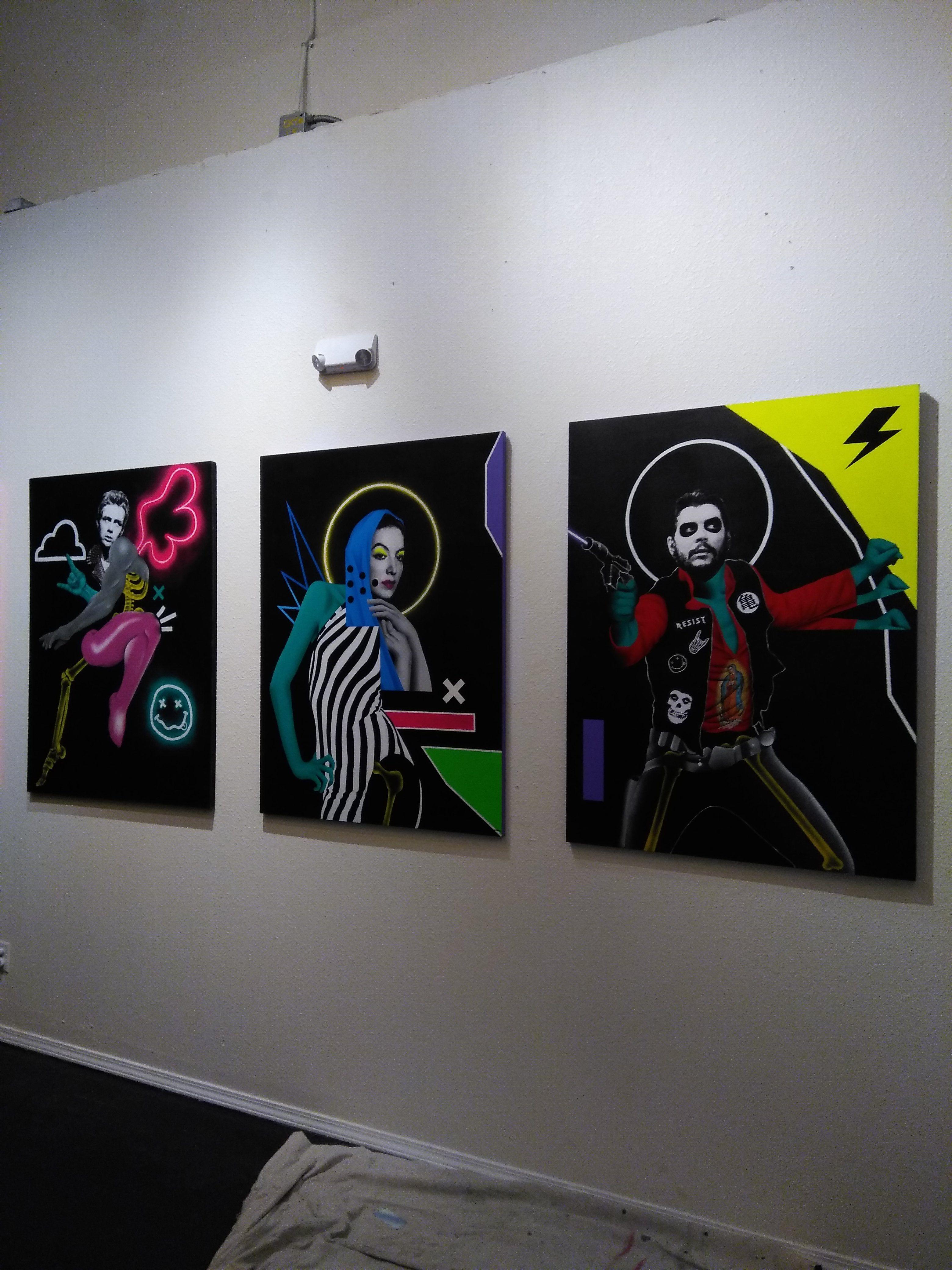 Che Solo, Mixed Media on Wood Panel - Pop Art Mixed Media Art by Dead Punk