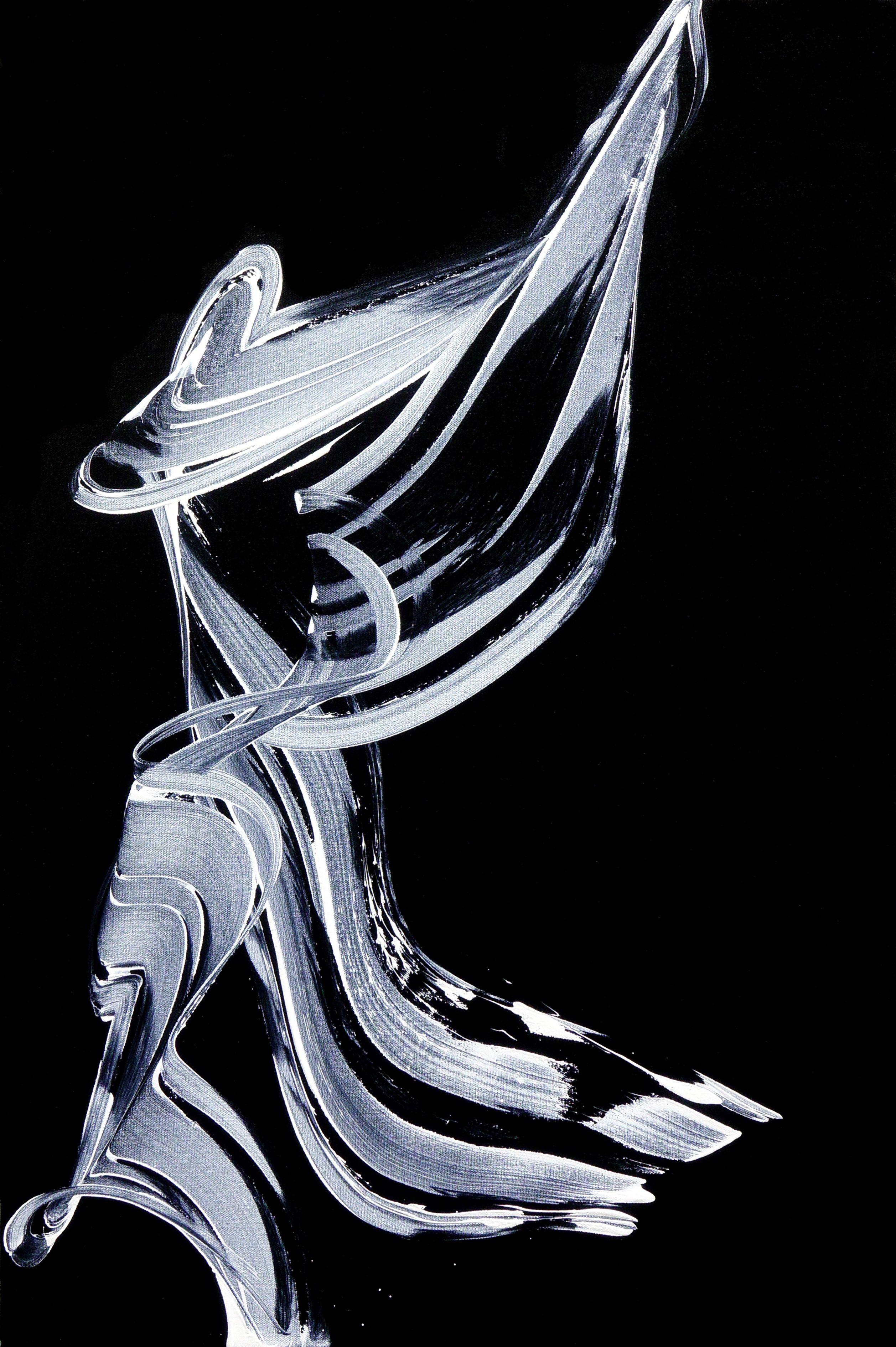 Abstract Painting di Newel Hunter - A. Champion, Pittura, Acrilico su tela