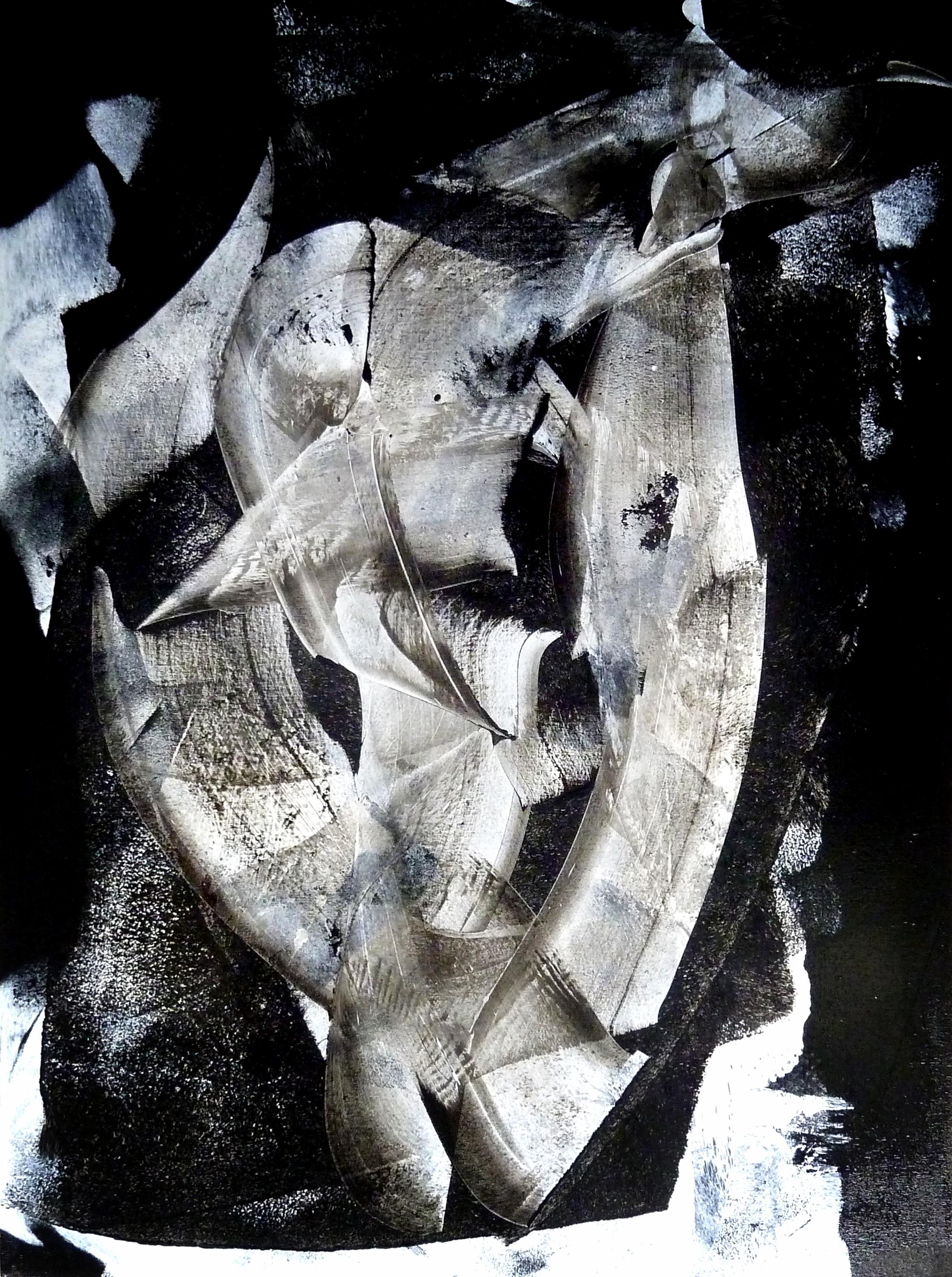 Newel Hunter Abstract Painting – Nobel Quest, Gemälde, Acryl auf Leinwand