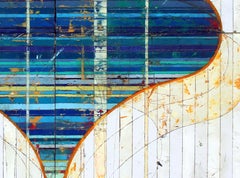 Gefäß, Mischtechnik auf Holzplatte