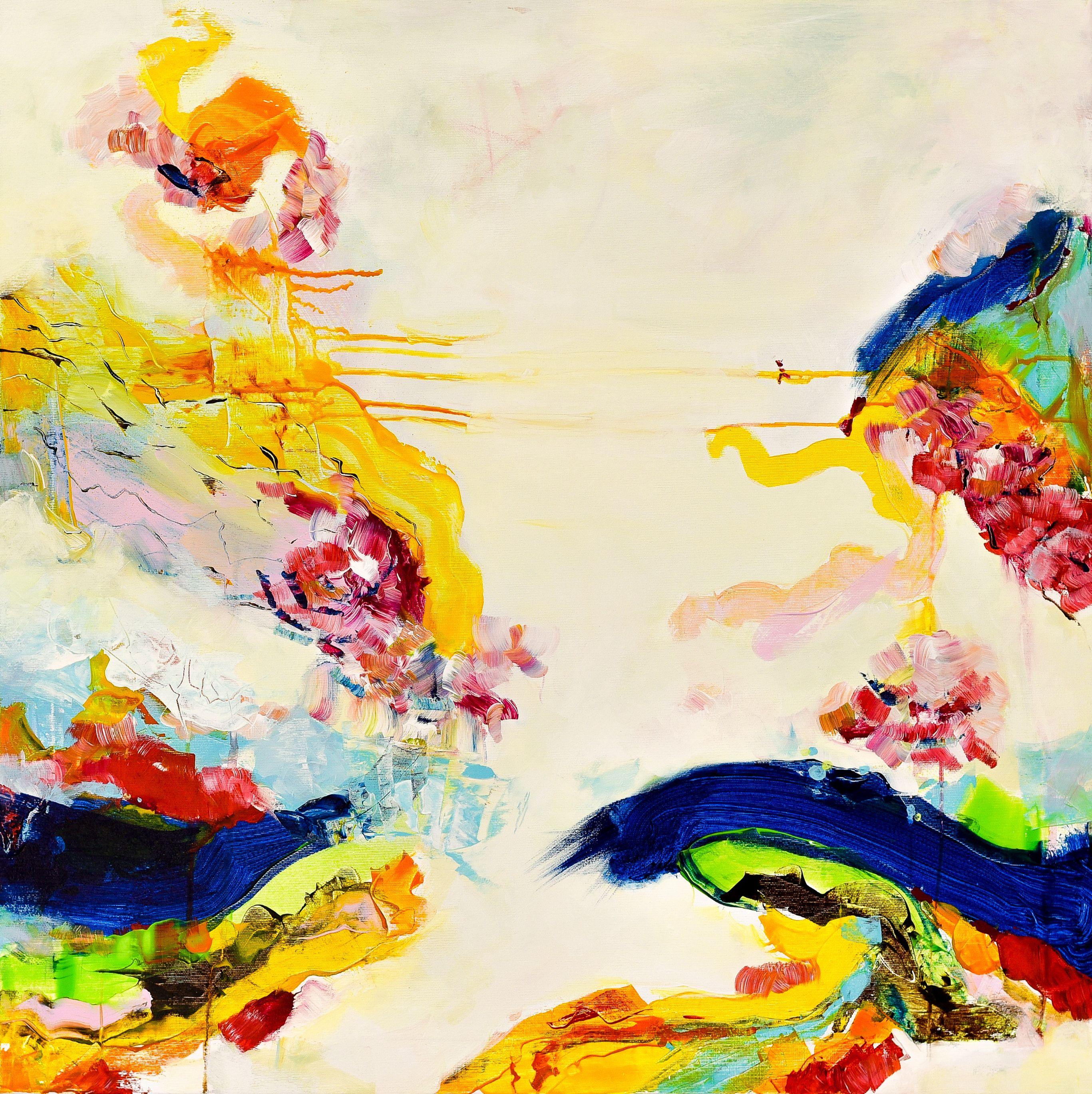 Abstract Painting di Radek Smach - NA423, Pittura, Acrilico su tela