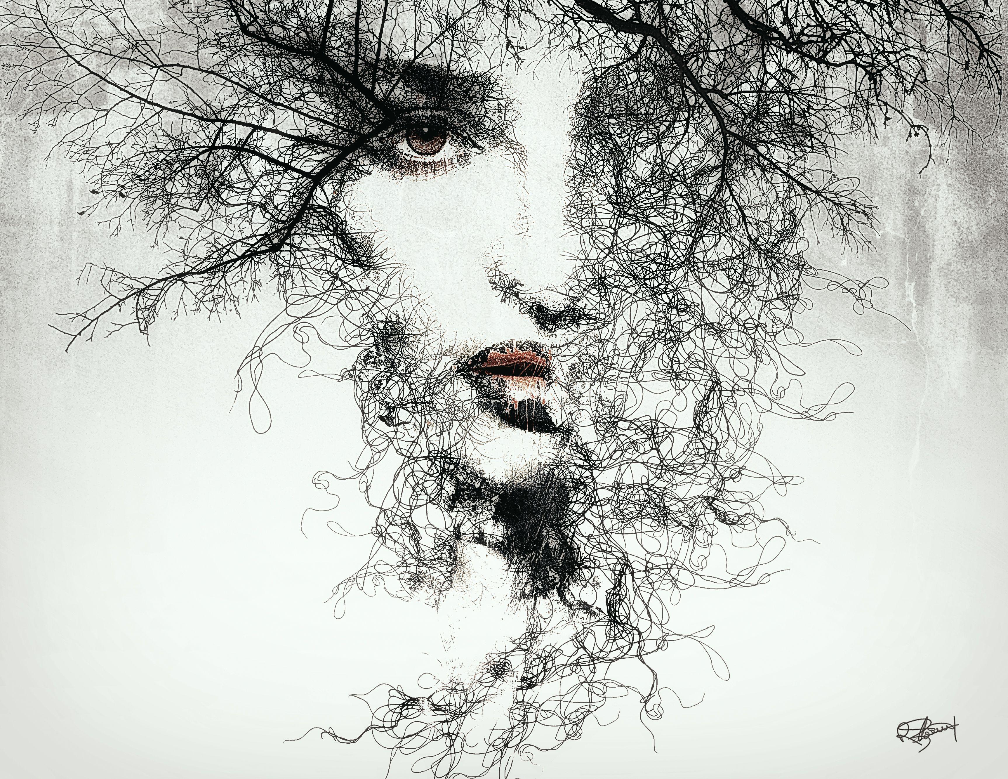 AprÃ¨s l'automne, Digital on Metal - Print by Romain Bonnet