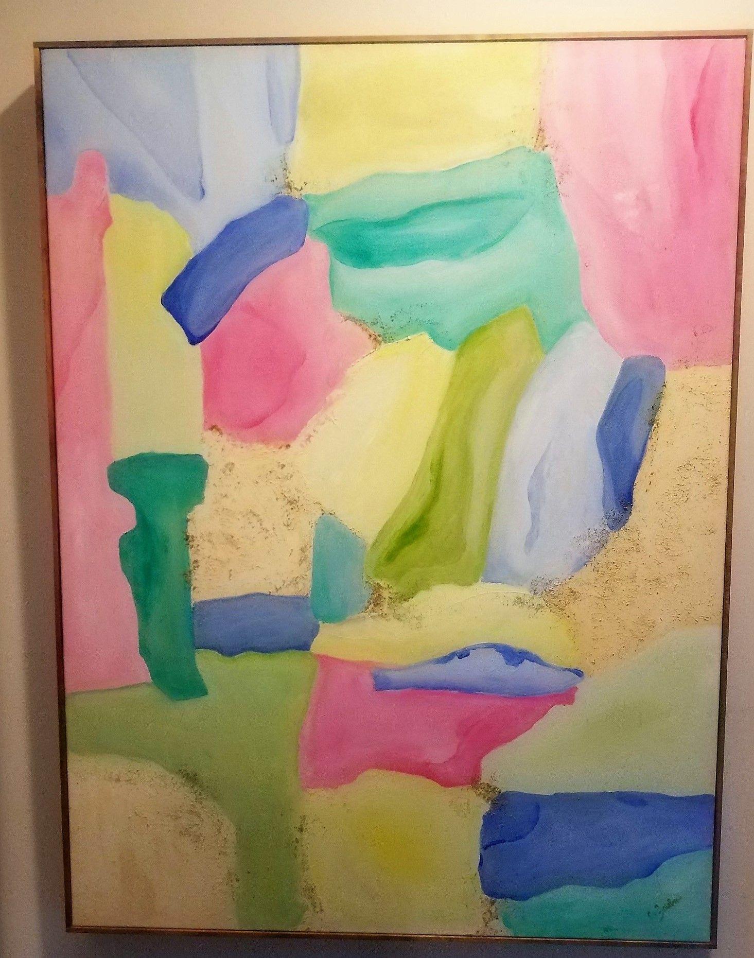 Vetro di mare e sabbia, Pittura, Olio su tela - Painting di Christine Frisbee