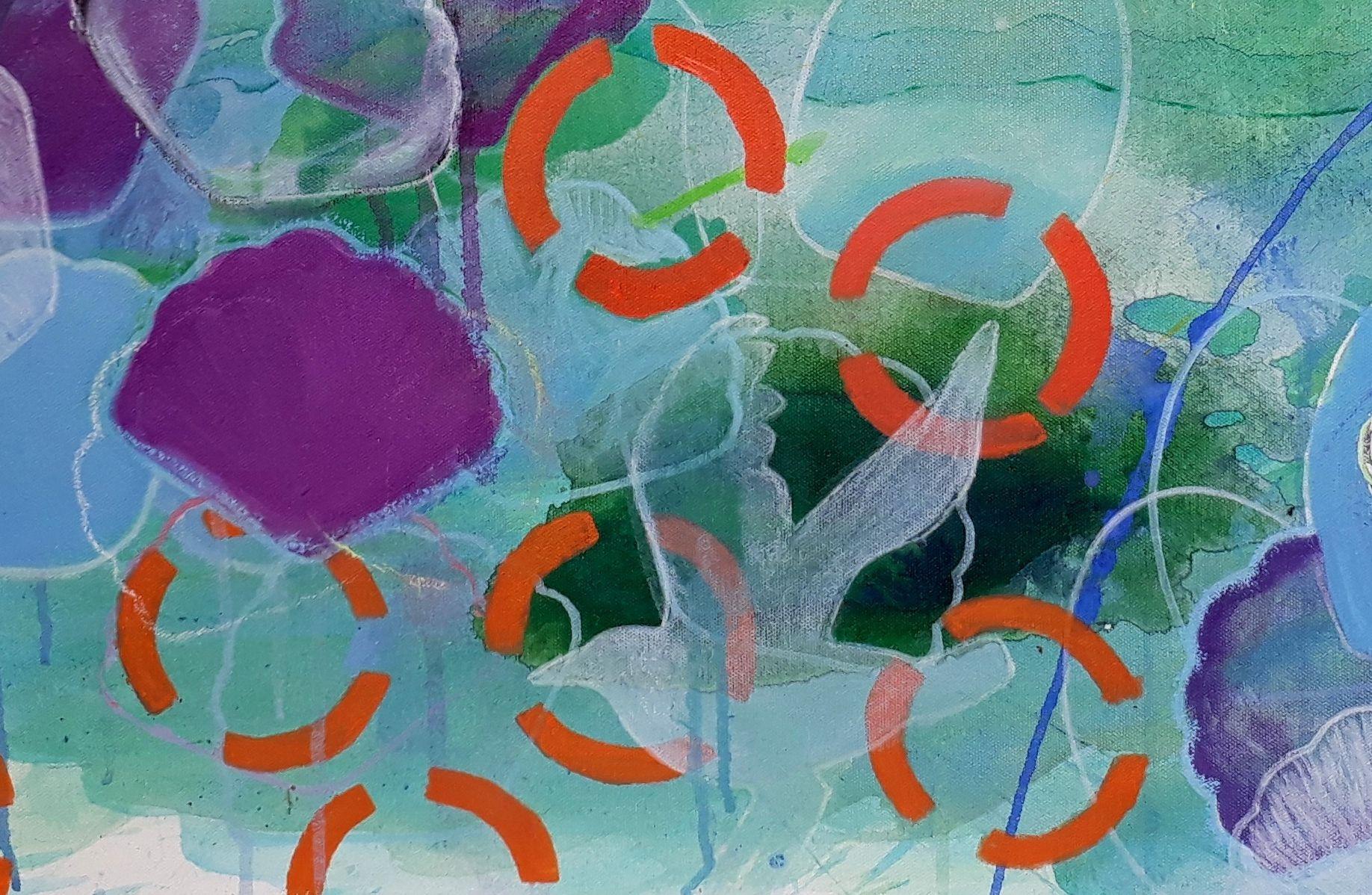Sea Garden I, Painting, Acrylic on Canvas 3