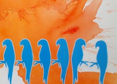 Pirates and Parrots, Painting, Acrylic on Canvas