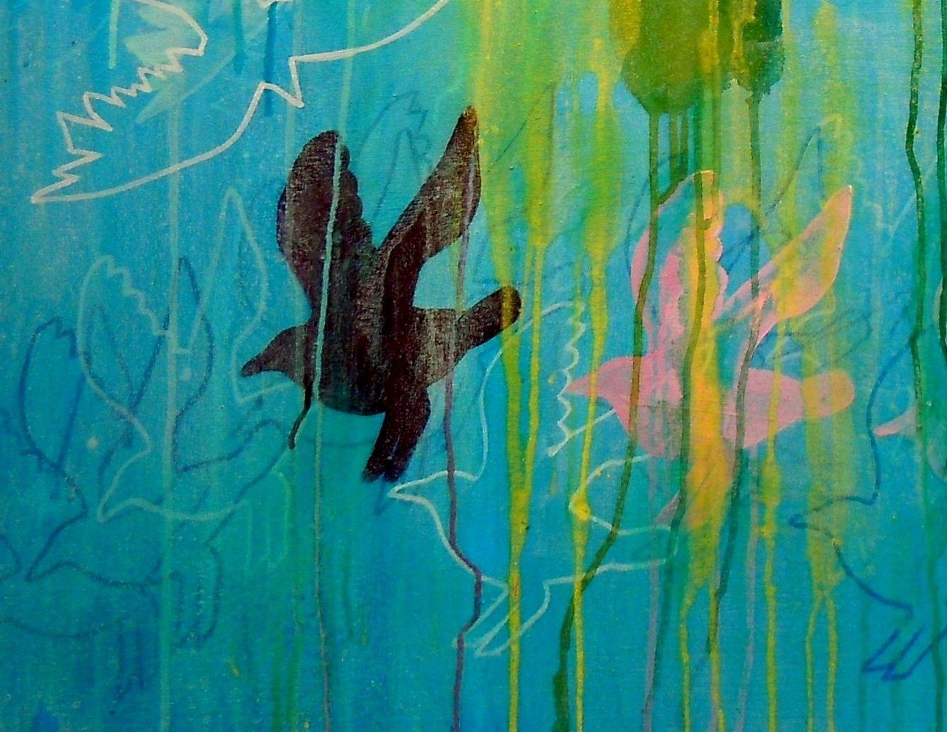 Tutto al rallentatore, Pittura, Acrilico su tela - Painting Contemporaneo di Wendy Smith