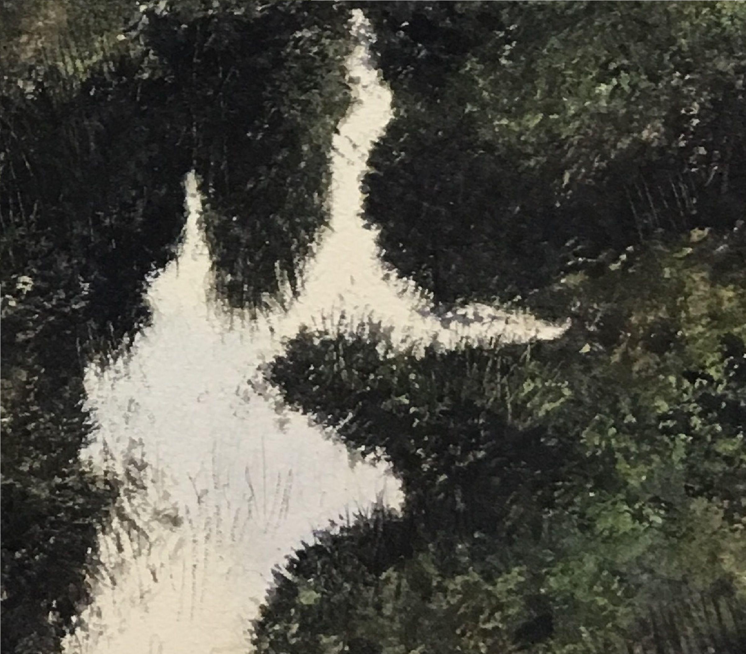The Thames river meandering through the country with a darker foreground and side water.  All paintings are completed on 140 to 300lb acid free watercolour paper and using the best artist quality watercolour paints. :: Painting :: Realism :: This