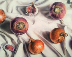 Winter Vegetables, Painting, Oil on Canvas