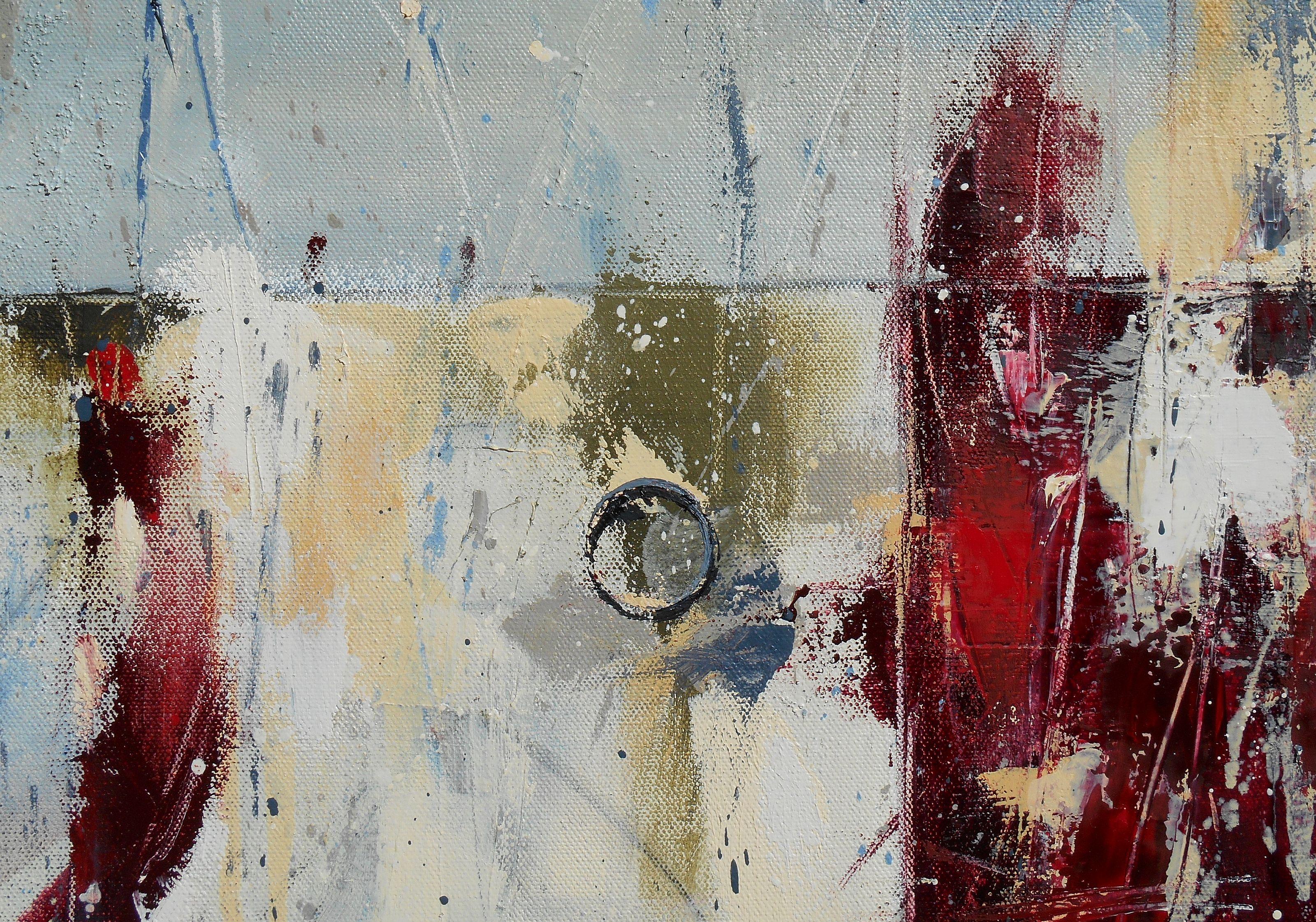 Sweetest Regret, Gemälde, Öl auf Leinwand (Abstrakt), Painting, von Cynthia  Ligeros