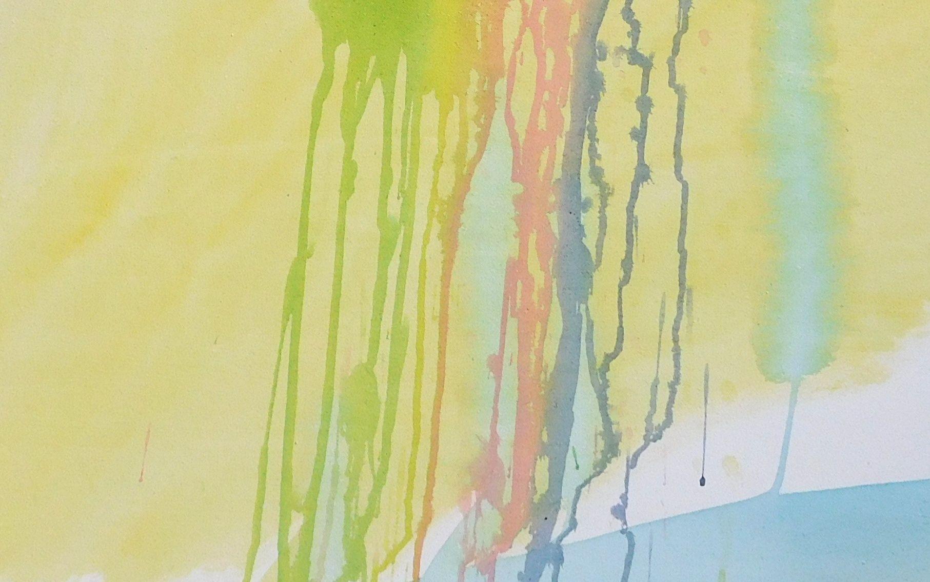 acrylic rainbow painting