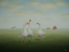 A Little Gander, Painting, Oil on Canvas