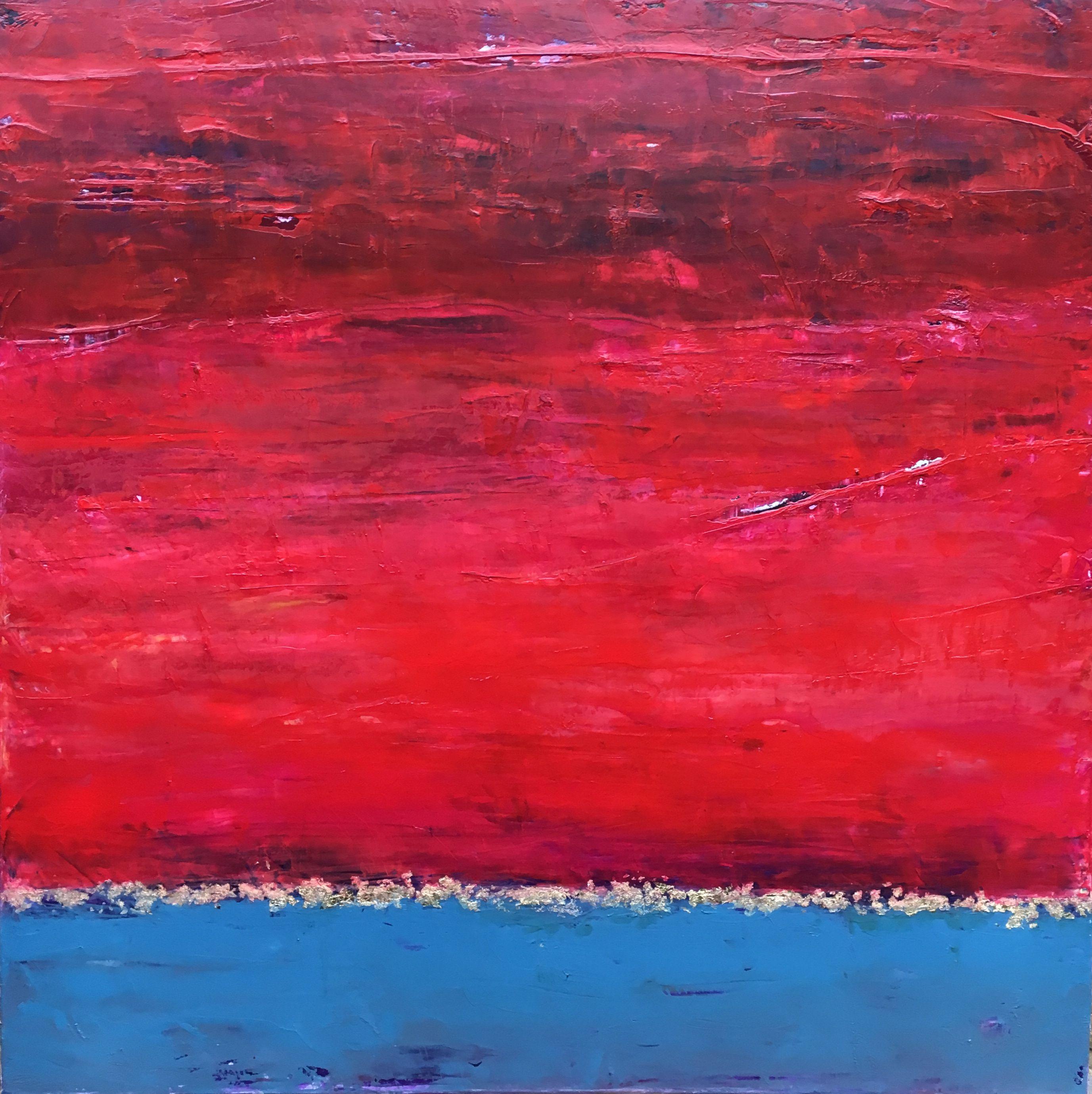 Angela Dierks Abstract Painting - You're the Sky, Painting, Oil on Canvas