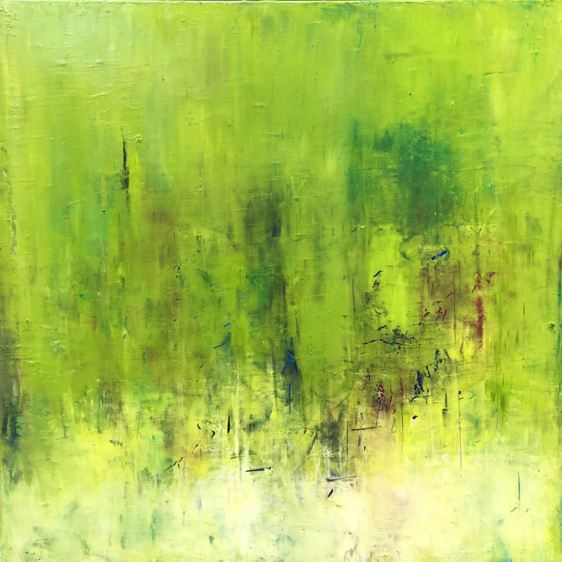 Angela Dierks Abstract Painting – The Light in Spring, Painting, Oil on Canvas