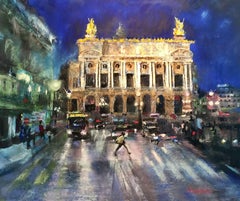 Night at the Opera, Painting, Pastels on Pastel Sandpaper