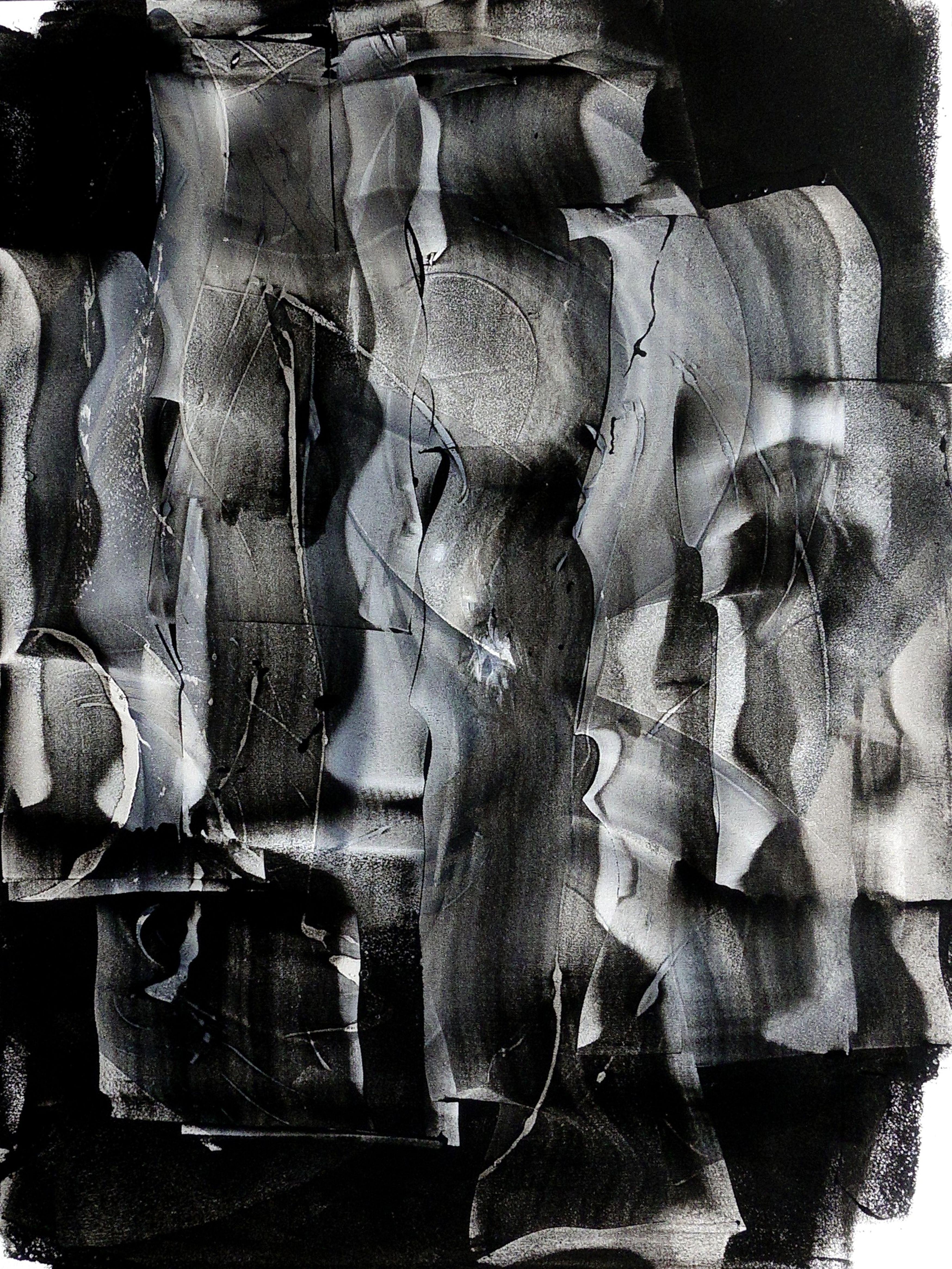 Abstract Painting di Newel Hunter - L'essenza dell'essere, Pittura, Acrilico su tela