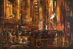 Busy hours. Toronto., Painting, Oil on Canvas