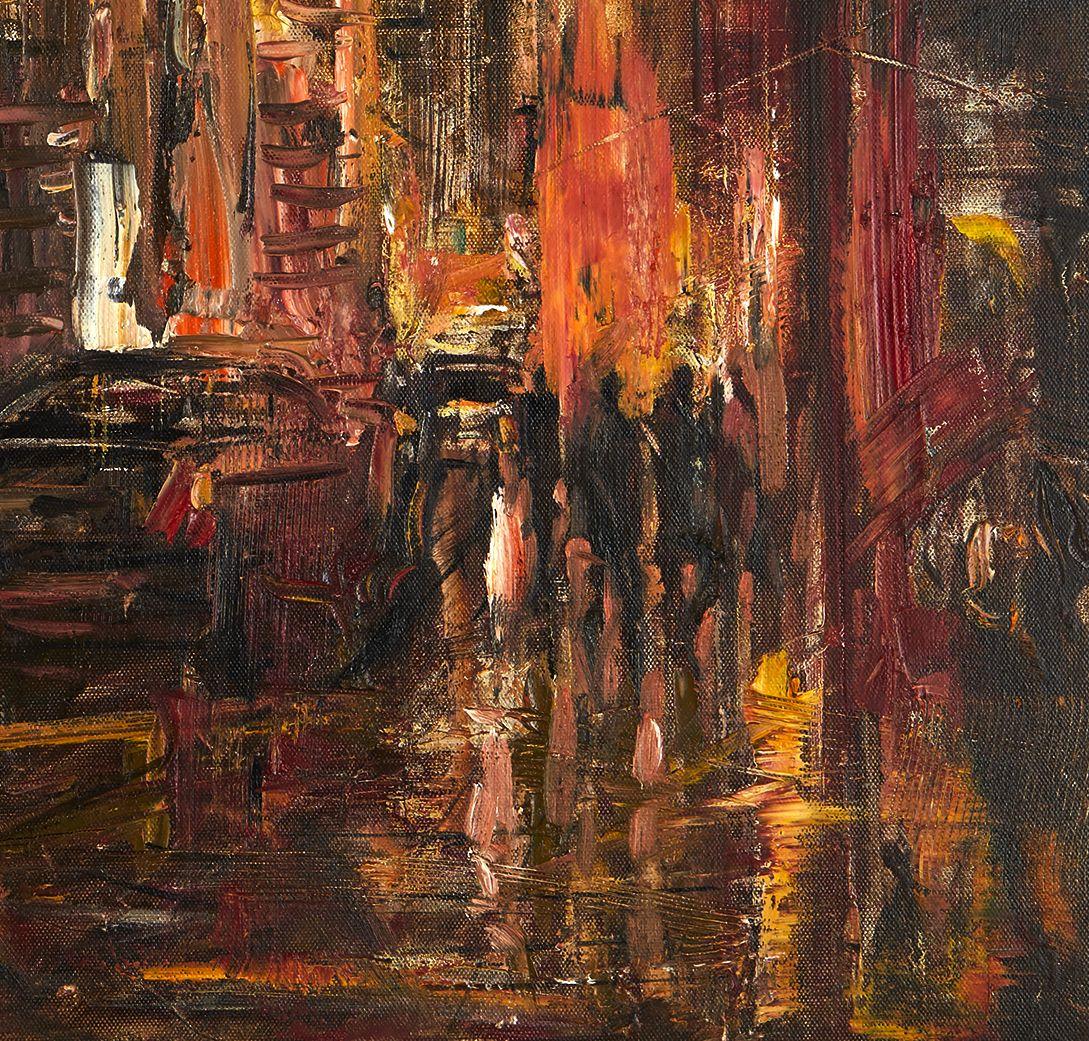 Orari di lavoro. Toronto., Pittura, Olio su tela - Painting Contemporaneo di Alexandre Perebatov