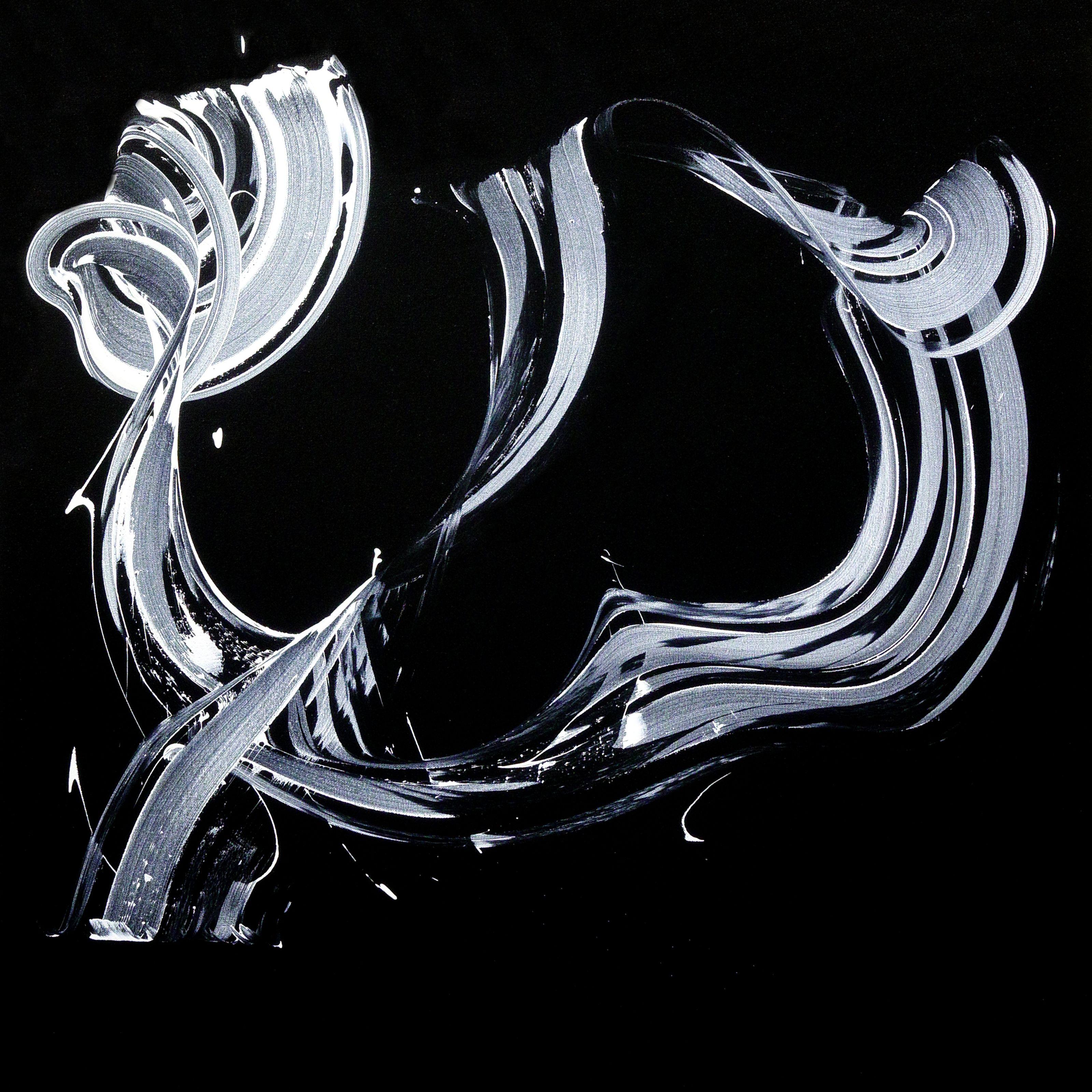 Abstract Painting di Newel Hunter - Al bivio, Pittura, Acrilico su tela