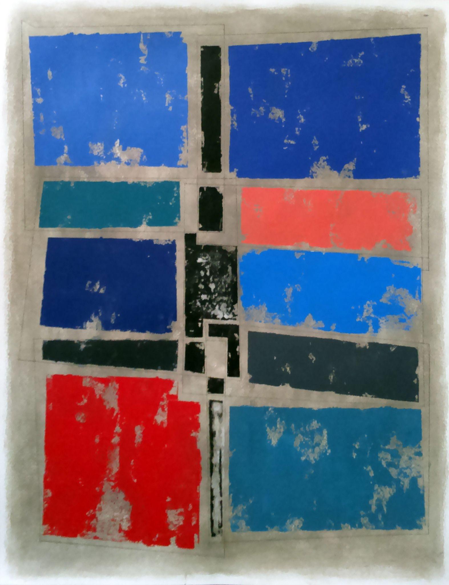 Luis  Medina Abstract Painting – NG4, Painting, Acrylic on Paper