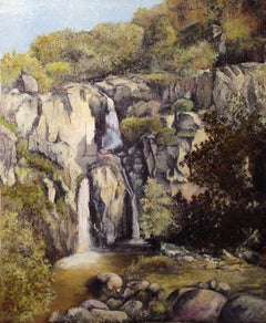 Waterfall of Cicutina, Painting, Oil on Canvas