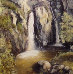 Waterfall of Cicutina, Painting, Oil on Canvas