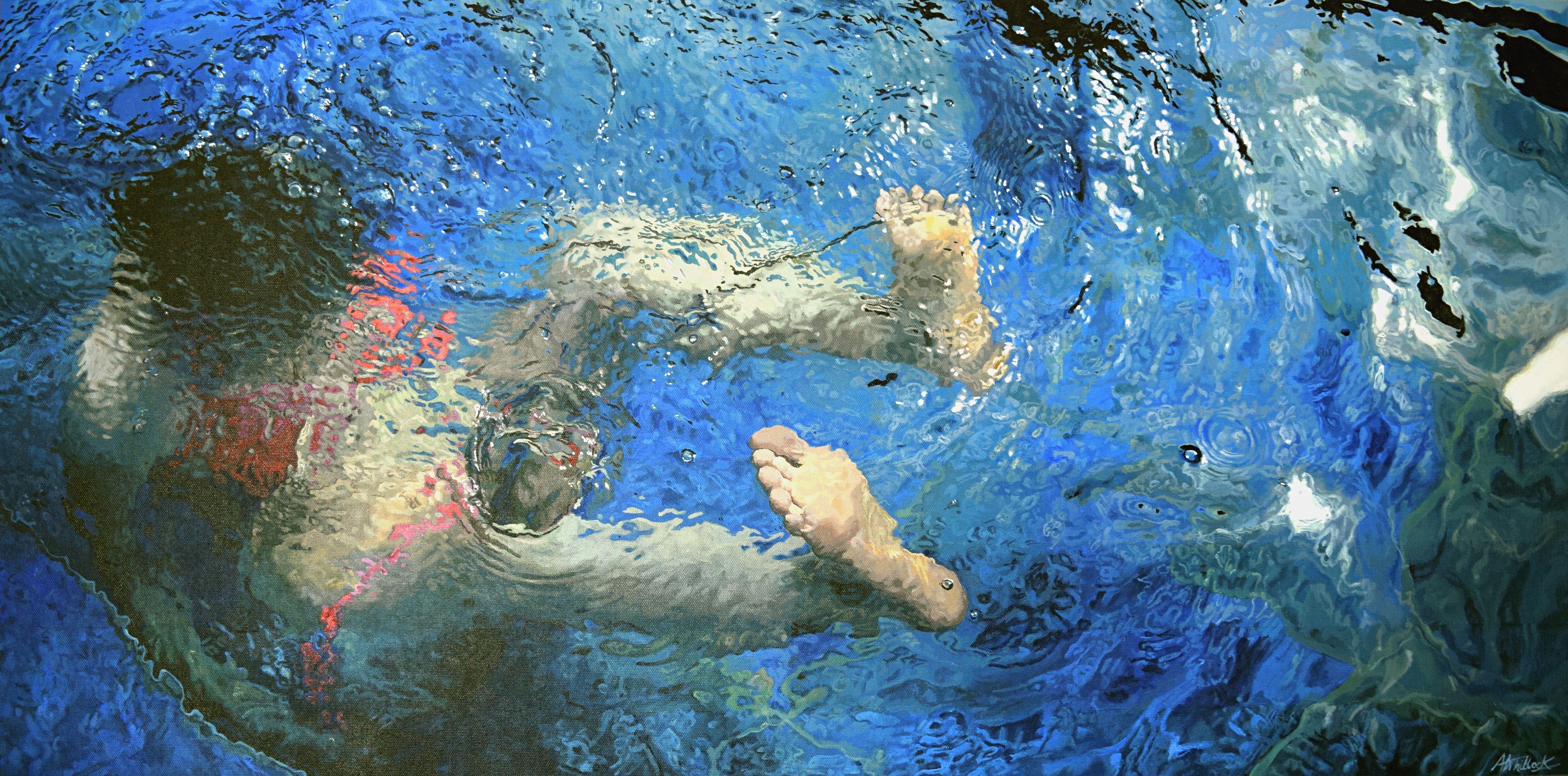 Abyss, Gemälde, Acryl auf Leinwand – Painting von Abi Whitlock