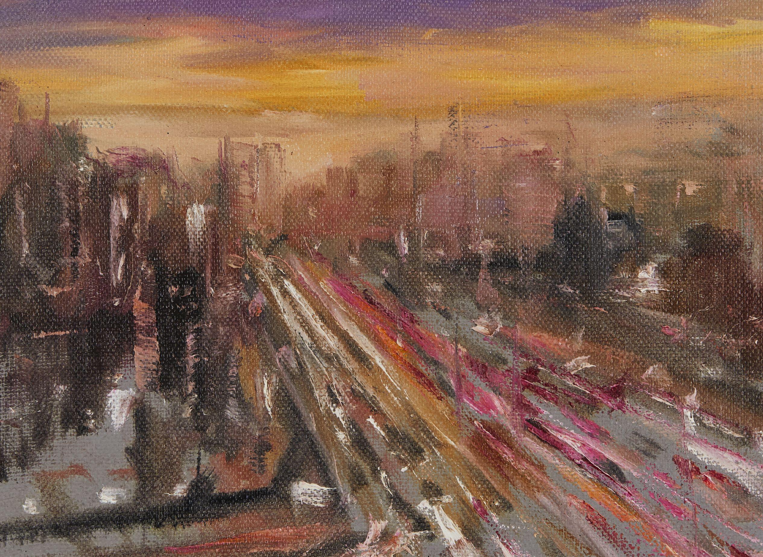 Sera, Pittura, Olio su tela - Painting Moderno di Alexandre Perebatov