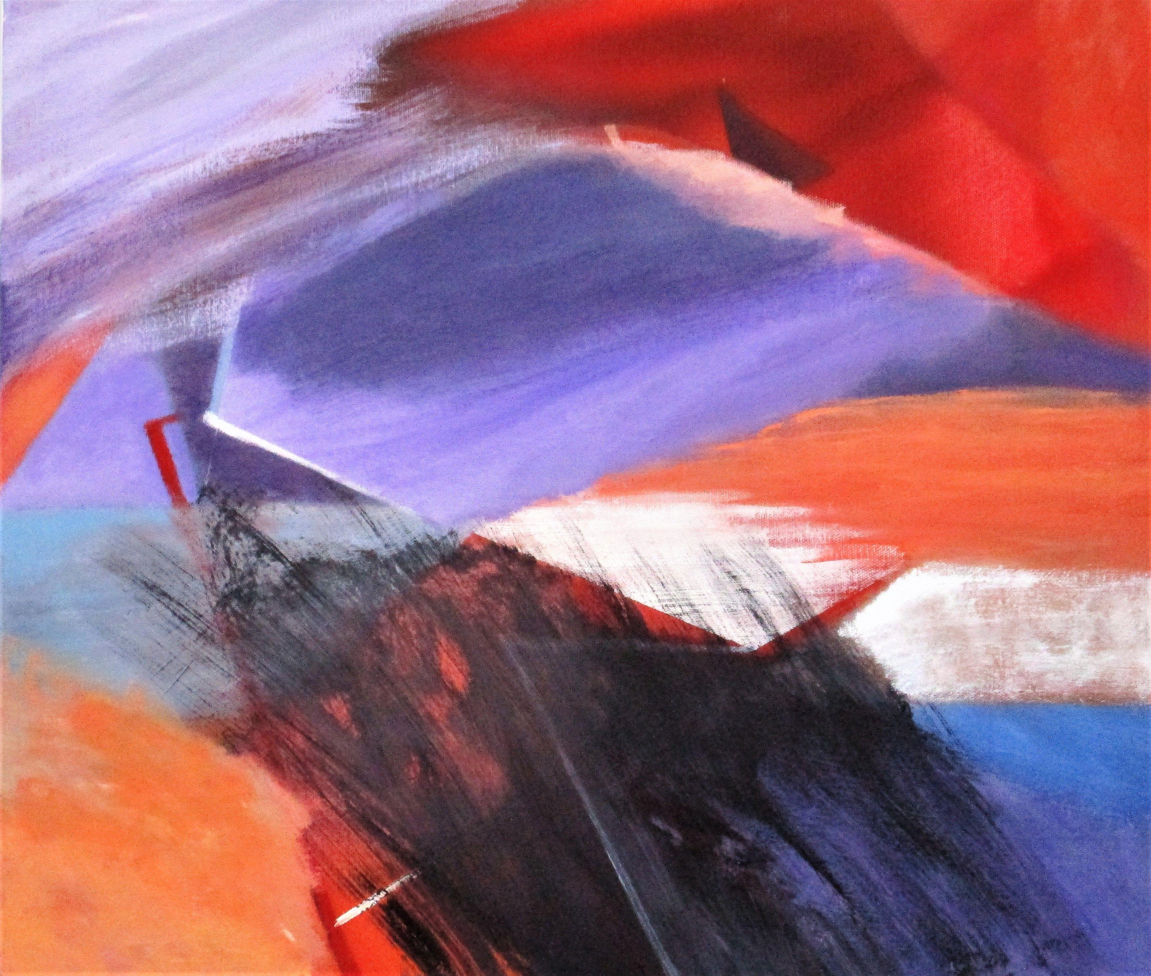 Abstract Painting di Lee Panizza - Giudizio offuscato, Pittura, Olio su tela
