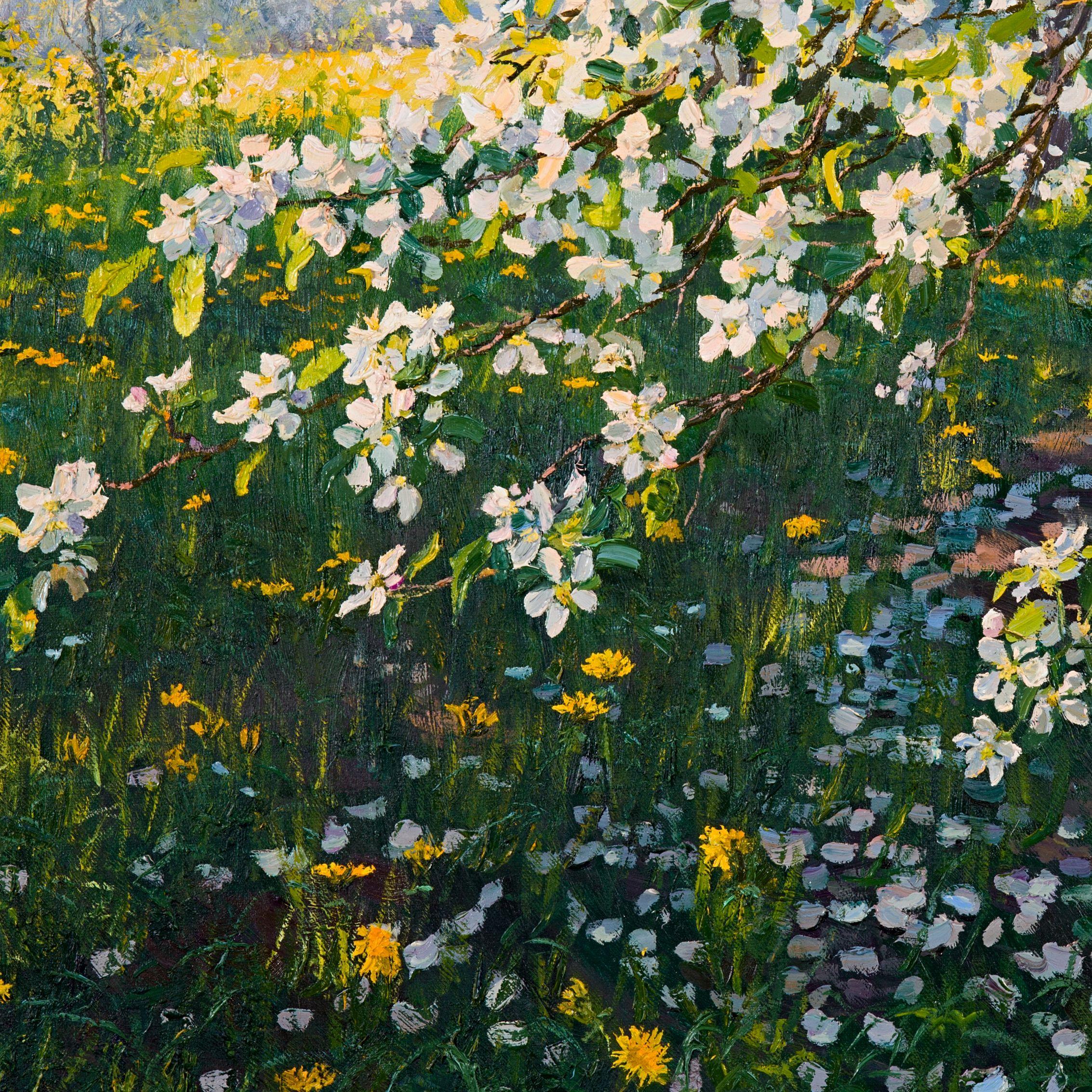 Apple Tree in Bloom, Painting, Oil on Canvas 1