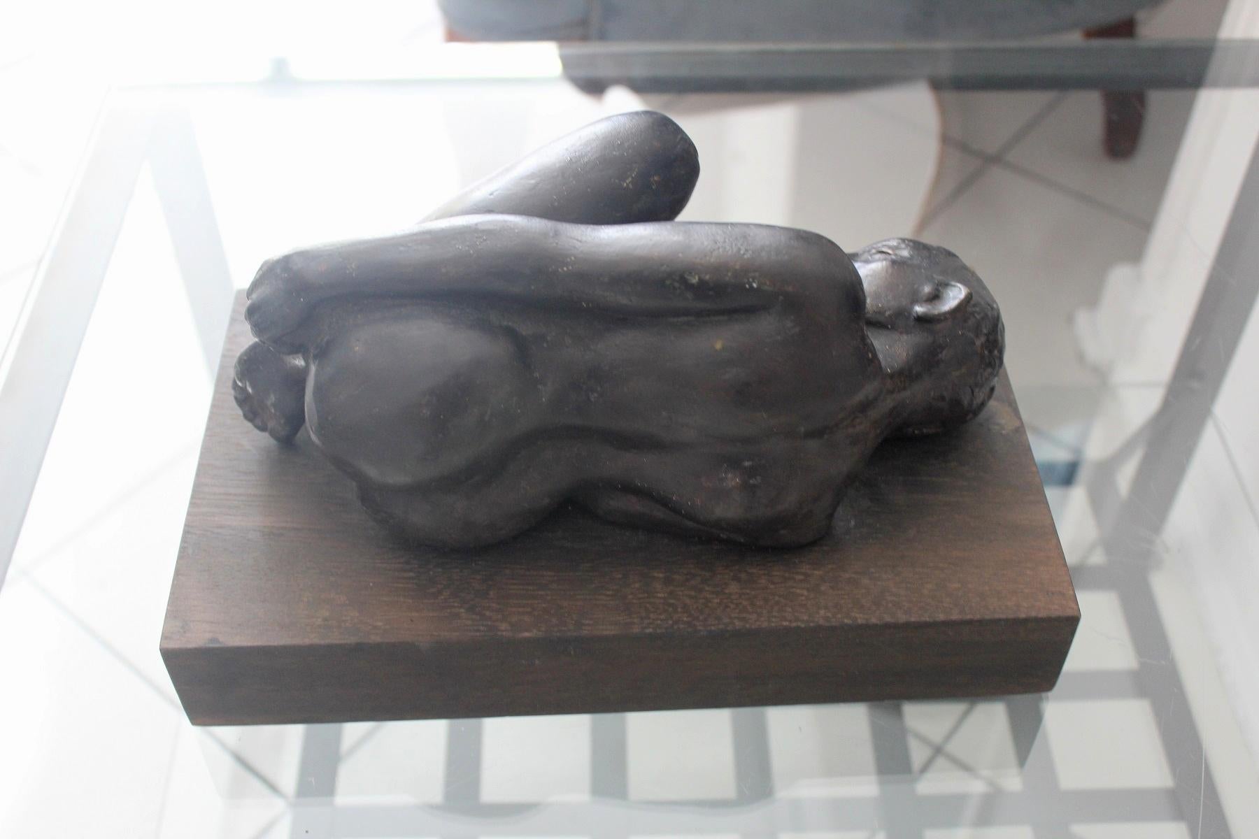 Nude - XXI century, Bronze figurative sculpture - Other Art Style Sculpture by Ryszard Piotrowski