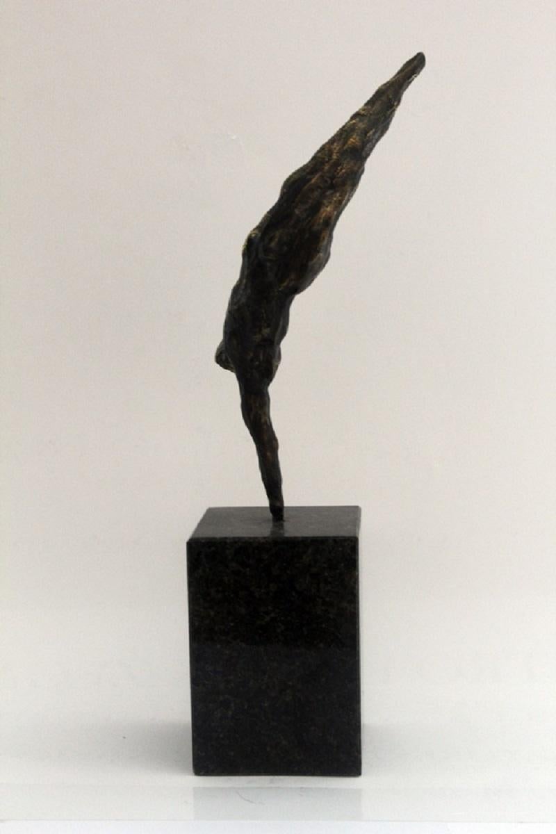 An acrobat - XXI century, Bronze figurative sculpture, Nude - Sculpture by Ryszard Piotrowski