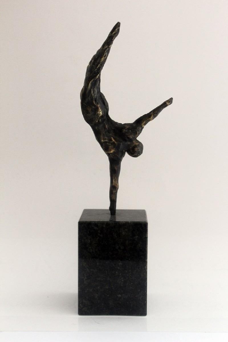 An acrobat - XXI century, Bronze figurative sculpture, Nude - Other Art Style Sculpture by Ryszard Piotrowski