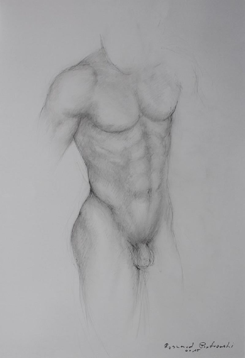 Ryszard Piotrowski Figurative Art - Nude - XXI century, Figurative drawing, Pencil