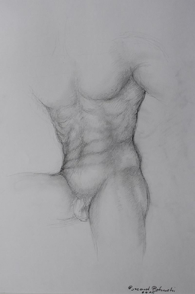 Nude - XXI century, Figurative drawing, Pencil
