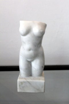 Nude - XXI century, Marble figurative sculpture