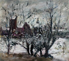 Warsaw - XXI century, Oil on canvas, Figurative, Landscape