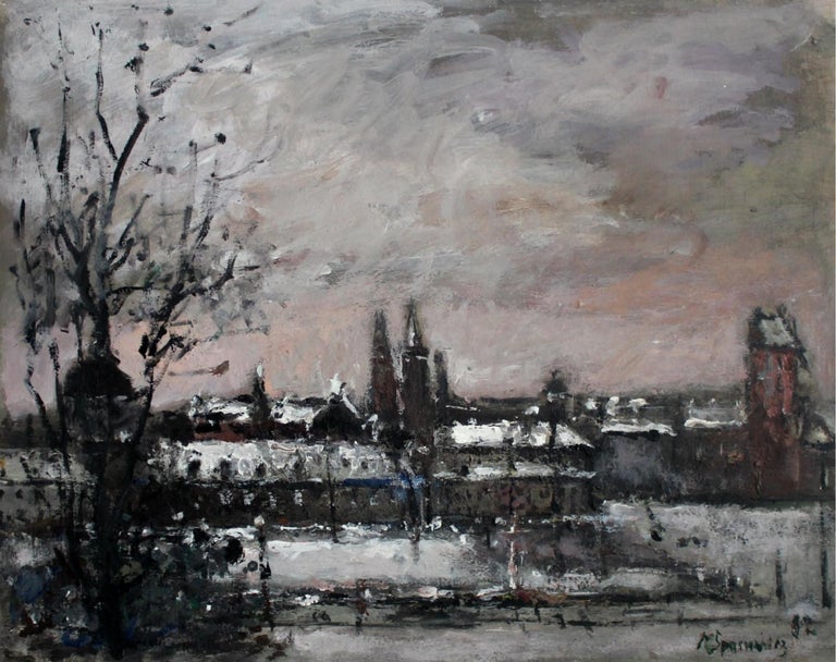 Warsaw. The Old Town - XXI century, Oil on canvas, Figurative, Landscape 1