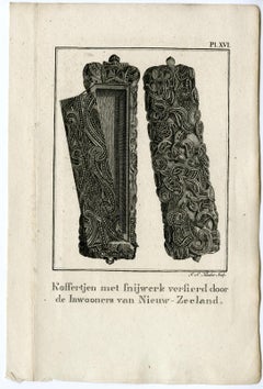 Coffin - New Zealand by J.S. Klauber - Etching / engraving - 18th Century