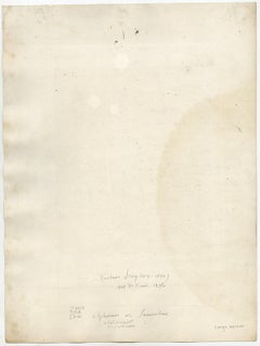 Portrait of Alphonse de Lamartine by Gustave Levy - Engraving - 19th Century