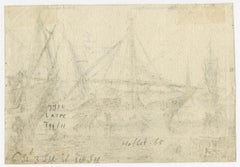 Mediterranean harbour by Adriaen van der Cabel - Etching - 17th Century