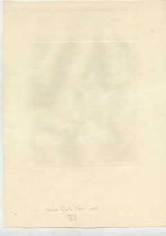 A man and woman at breakfast by Oszkar Glatz - Etching - 20th Century