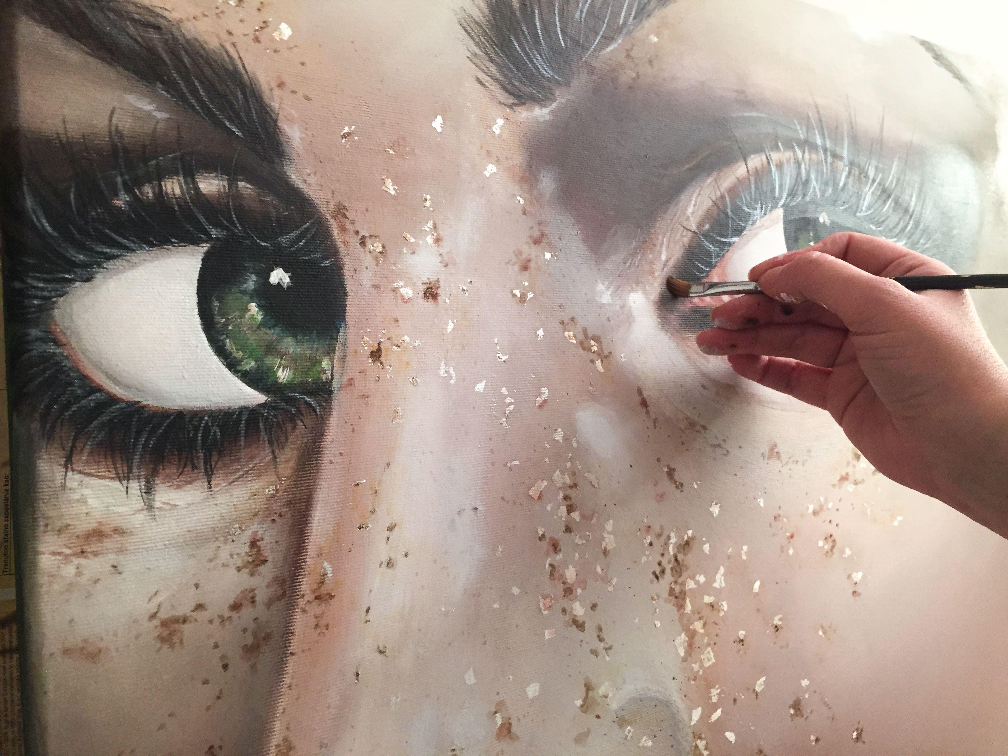 how to paint freckles