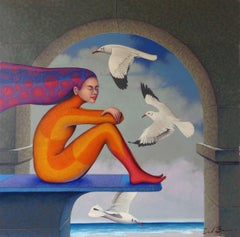 Imaginando by Jose De la Barra, Painting, Oil on Canvas