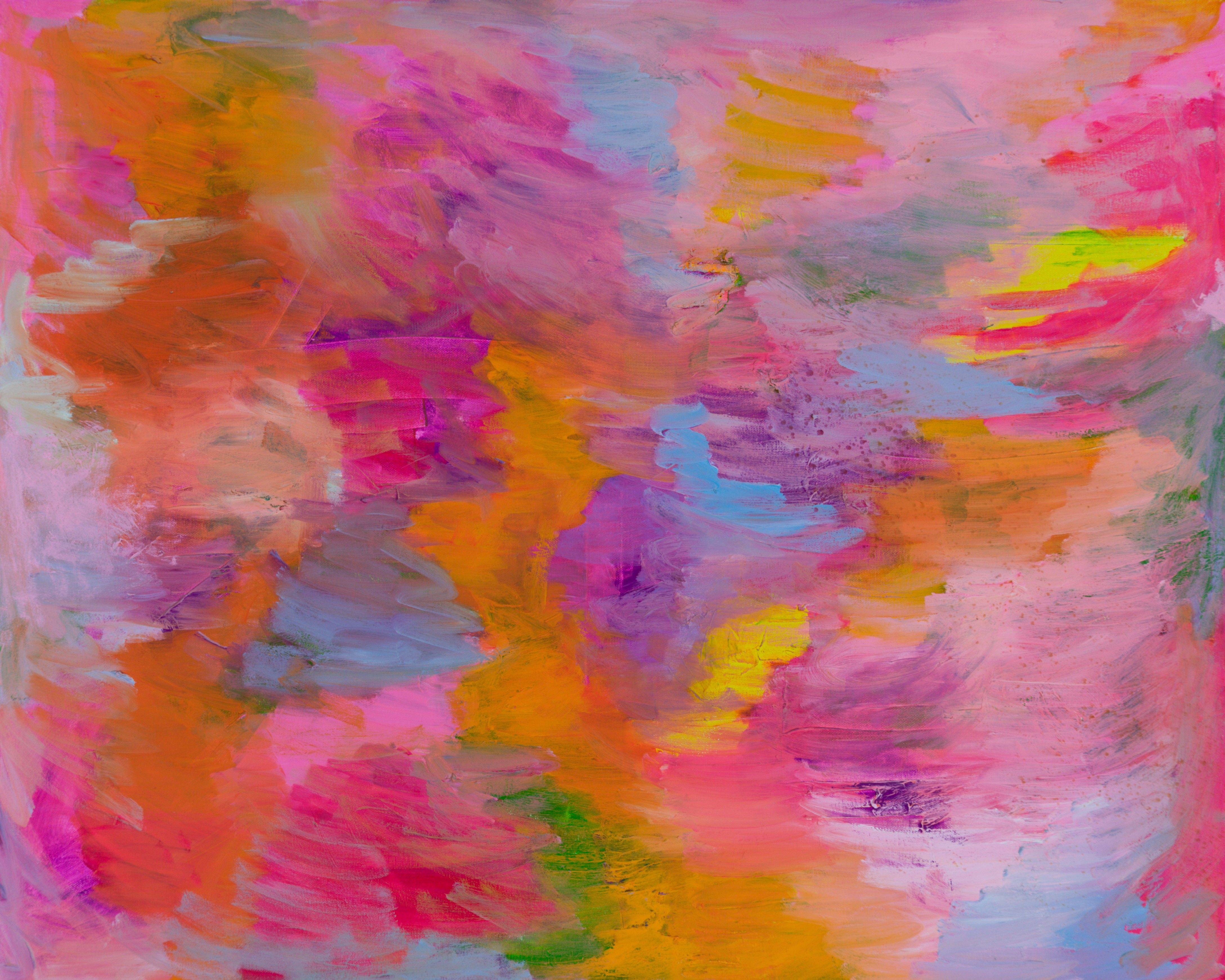 Pamela Rys Abstract Painting - Liquid Dreams, Painting, Oil on Canvas