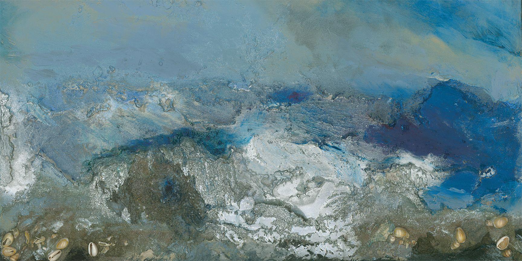 OCEANO I {OCEAN}, Mixed Media on Wood Panel - Mixed Media Art by Bjorn Bauer